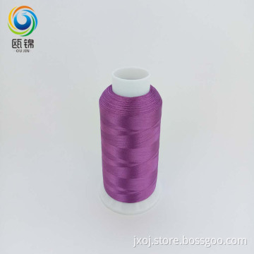 100% polyester embroidery thread 108D/2